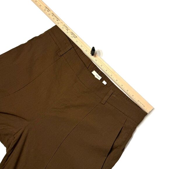 Vince Linen High Waist Pants Brown Pull On Pockets Women's Size XL - Picture 10 of 13